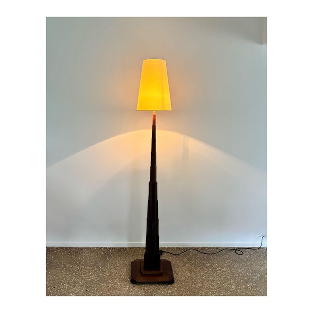 Art Deco Amsterdamse School Floor Lamp, Netherlands, 1930s For Sale - Image 4 of 10