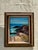 Vintage Boho Original Seascape Oil Painting on Canvas For Sale - Image 4 of 7