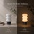 2020s Aloadecor Modern Small Opal Glass Cordless Rechargeable Table Lamp 3-Level Dimmable Led Bedside Lamp For Sale - Image 5 of 11