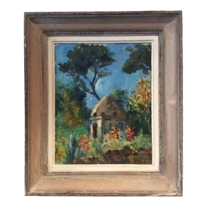 Original French Landscape Oil Painting Signed Victor Ferreri