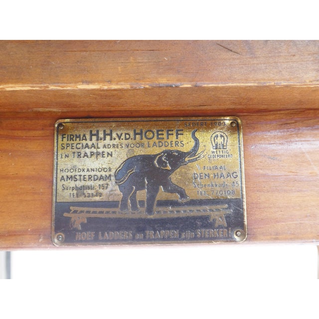 Antique Painters Wooden Ladder, 1890s For Sale - Image 10 of 11