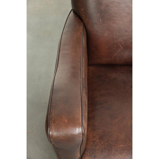 Vintage English Sheepskin Lounge Chairs, Set of 2 For Sale - Image 7 of 14