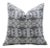 Block Printed Pillow Cover - Thick Linen 24x24 Inch- Hridyavan For Sale