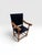 Arts & Crafts Antique Arts & Crafts Oak Library Armchair With Black Leather For Sale - Image 3 of 11