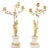 Early 20th Century Gilt Bronze / Marble Base Three Arm Candelabras - a Pair For Sale