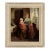 Woman With Two Children in Red - Dutch Style Interior Scene in Oil on Canvas by Joseph Tomanek For Sale