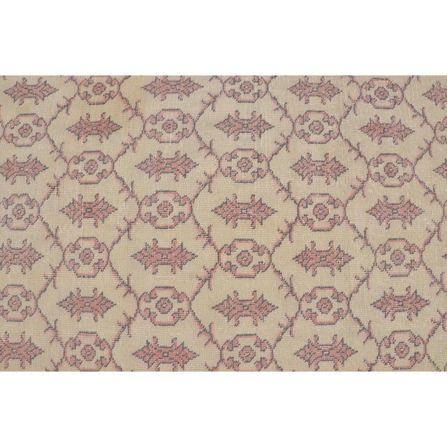 1960s Home Living Oushak Vintage Carpet For Sale - Image 5 of 10
