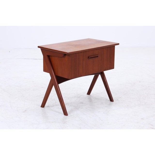 Mid-Century Danish Teak Sewing Box, 1960s For Sale - Image 13 of 15