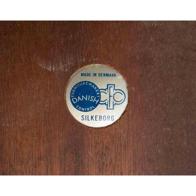 Wood Vintage Rosewood and Ceramic Table by Johannes Andersen for C.F.C.S., 1960s For Sale - Image 7 of 10