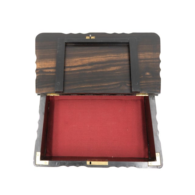 Brown Anglo-Indian Solid Coromandel Book-Form Box Circa 1860 For Sale - Image 8 of 13