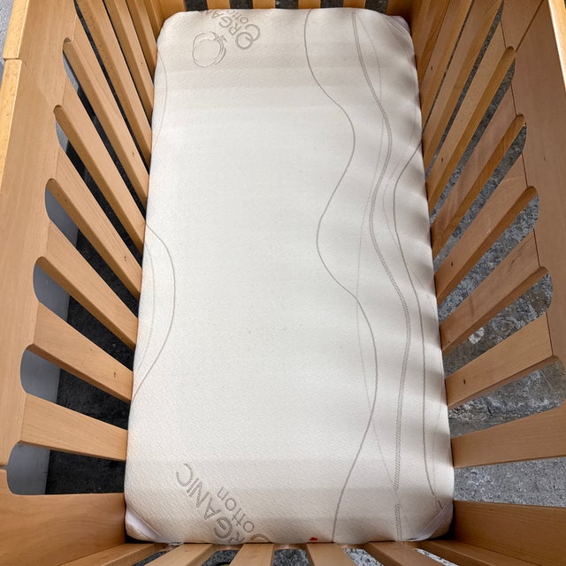 Bloom Alma Papa Convertible Folding Crib For Sale - Image 9 of 12