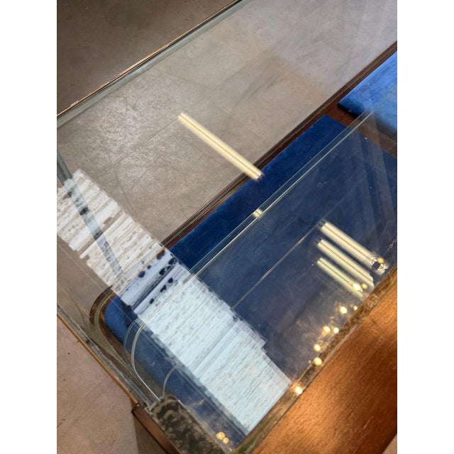 Mahogany Shop Display Cabinet with Sliding Glass Doors For Sale - Image 12 of 16