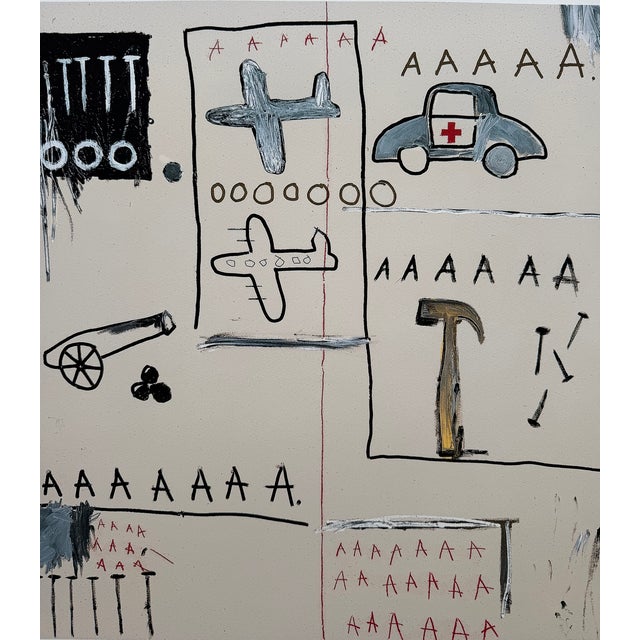 Jean Michel Basquiat (1960-1988), Untitled (Vehicles), 1981,Copyright Estate of Jean Michel Basquiat, Licensed by Artestar New York, Printed in the Uk For Sale - Image 11 of 11