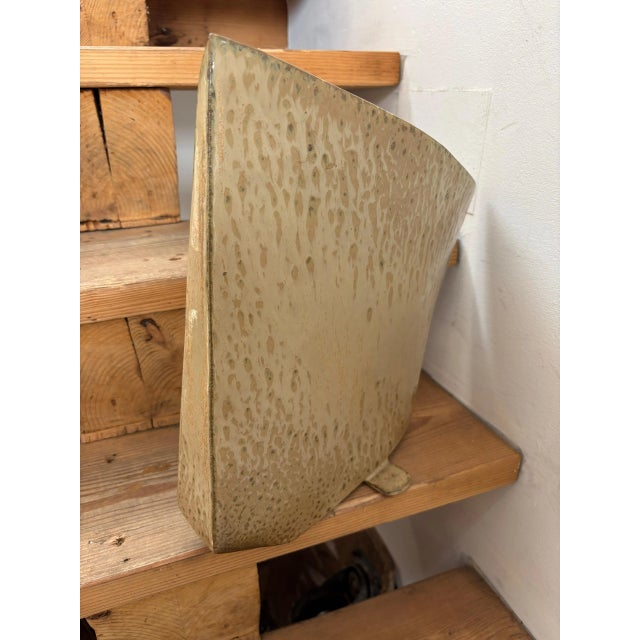 Vintage Glazed Stoneware Vase, 1980s For Sale - Image 18 of 18