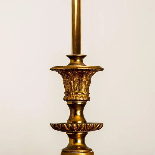 Brass & Glass Light Fixture from Kaiser Leuchten, 1960s For Sale - Image 3 of 14