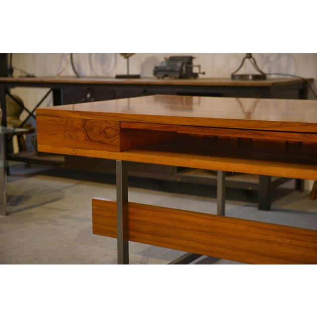 Wooden Minister's Desk by Claude Gaillard and Henri Lesetre for Ligne Roset, 1970s For Sale - Image 9 of 16