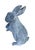 Traditional Vintage-Style Cast Garden Rabbit Statue For Sale - Image 3 of 10