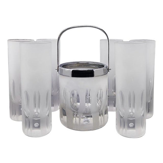 Ice Bucket from Kristal, Italy, 1960, Set of 7 For Sale - Image 11 of 11