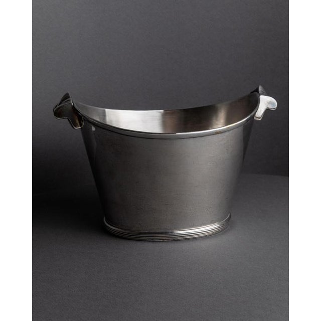 Vintage Silver-Plated Champagne Cooler, 1940s For Sale - Image 3 of 11