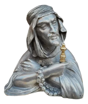 Inkwell in Silver Bronze from Alp Giroux