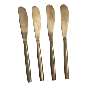 Mid 20th Century Thai Bronze Butter Knives, Set of Four