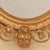 Large Antique Round Gilt Wall Mirror with Flowers and Scrolls, 19th Century For Sale - Image 9 of 11