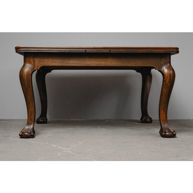 Extendable Dining Table in Oak For Sale - Image 13 of 18