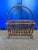 Wood MidCentury Modern Rattan Magazine Rack For Sale - Image 7 of 10