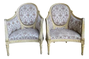 Set of Louis XVI Bergere Armchairs