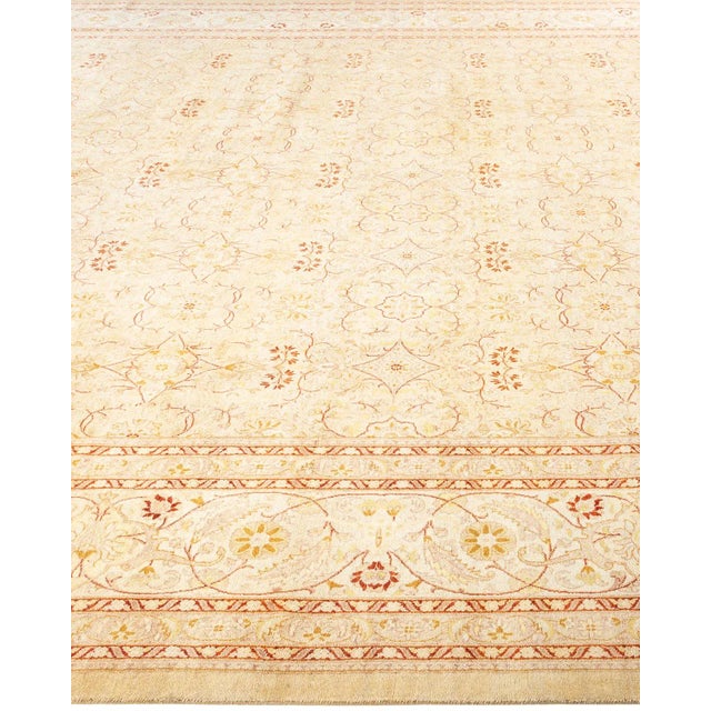 Solo Rugs Mogul Hand Knotted Area Rug, Ivory - 10' 3" x 17' 4" For Sale - Image 4 of 9