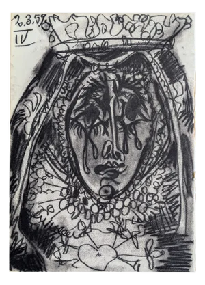Pablo Picasso, Weeping Queen, 1961, Lithograph