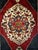 Vintage Turkish Oushak Area Rug, Hand-Knotted Geometric, Navy & Red, 6' x 9' For Sale - Image 11 of 17