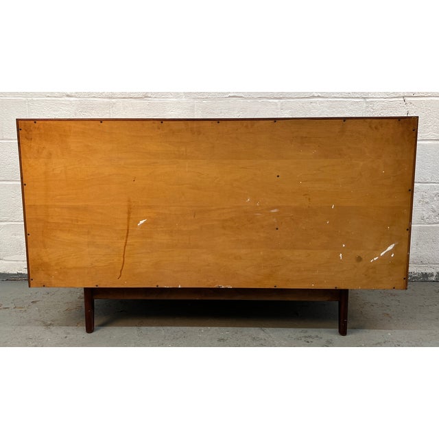 Vintage Jens Risom Four Drawer Walnut Sideboard, Attributed For Sale - Image 16 of 16