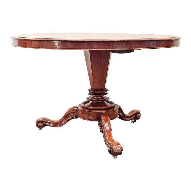 Early 19th Century William IV Mahogany Center Table For Sale