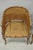 Vintage Hollywood Regency Faux Bamboo Wood & Cane Barrel Back Lounge Chair, Pair For Sale - Image 4 of 15
