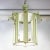 Vintage Green and Gold Chinoiserie Pagoda Tole Chandelier With Hanging Bells For Sale - Image 15 of 17
