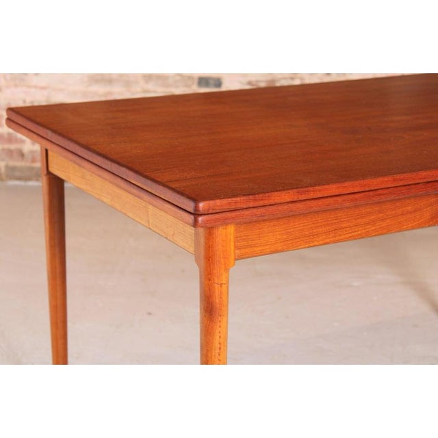 Mid-Century Danish Extending Teak Dining Table, 1970s For Sale - Image 4 of 14