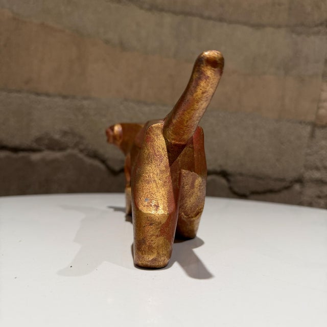 Japanese Japanese Nambu Tekki Handmade Cast-Iron Tiger Okimono Ornament For Sale - Image 3 of 12