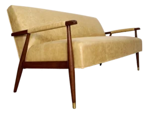 1950’s Mid-Century Modern Leather Lounge Sofa