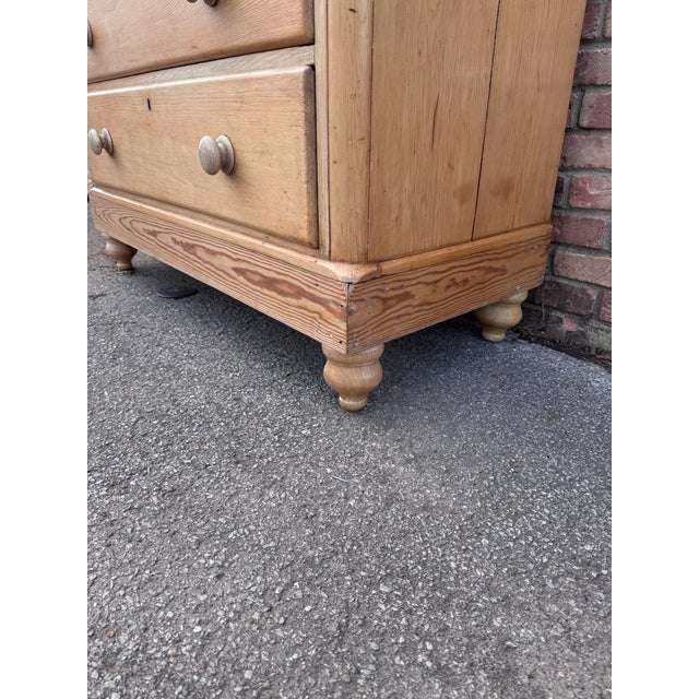 Cabin 19th Century Pine Chest of Drawers For Sale - Image 3 of 17