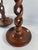English Vintage Open Barley Twist Candlesticks - a Pair For Sale - Image 4 of 12
