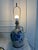 Vintage Rowe Pottery Works Salt Glazed Stoneware Cobalt Blue Bird Jug Table Lamp 25" For Sale - Image 14 of 18