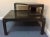 Mid-Century Modern Vintage Fumed Oak Two-Tier Corner Coffee Table For Sale - Image 3 of 9