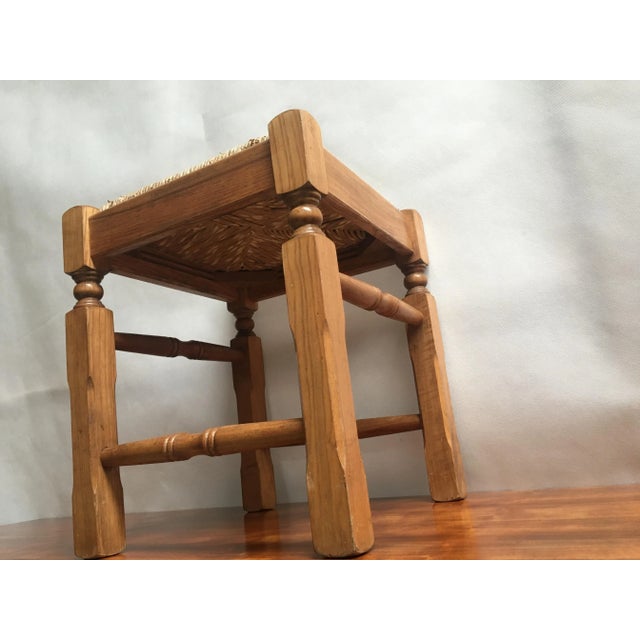 Straw Stool, 1980s For Sale - Image 17 of 18