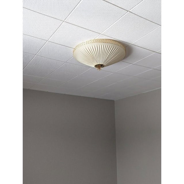 Mid-Century Modern Vintage Finnish Flush Mount by Paavo Tynell for Idman, 1950s For Sale - Image 3 of 15