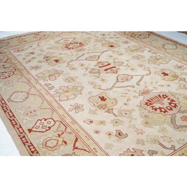 Oushak Rug 9' X 12' For Sale In New York - Image 6 of 11