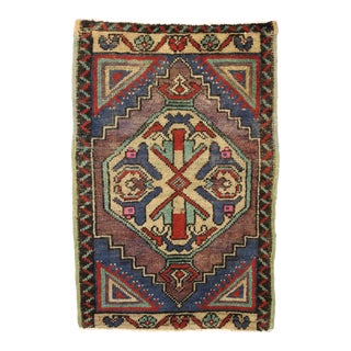 Vintage Turkish Yastik Rug - 01'08 X 02'06 For Sale