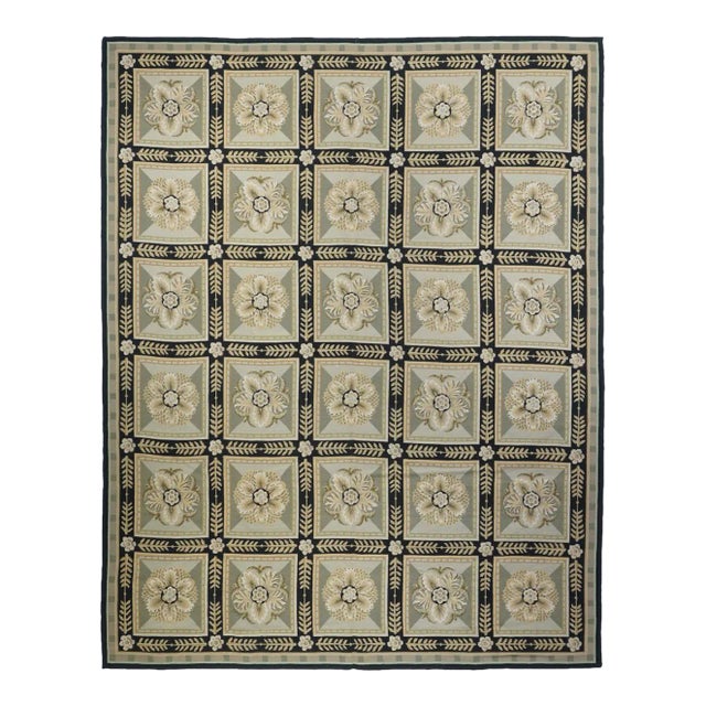 French Aubusson Design Rug 8'0" X 9'11'' For Sale