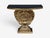Grosfeld House Attr., Hollywood Regency, Shell Console, Silver Leaf, Usa, 1970s For Sale - Image 4 of 14