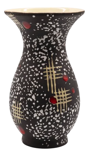 Vintage Black Hawaii Vase by Carstens Tönnishof, 1950s